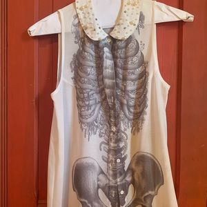 Mod cloth button down Skelton shirt